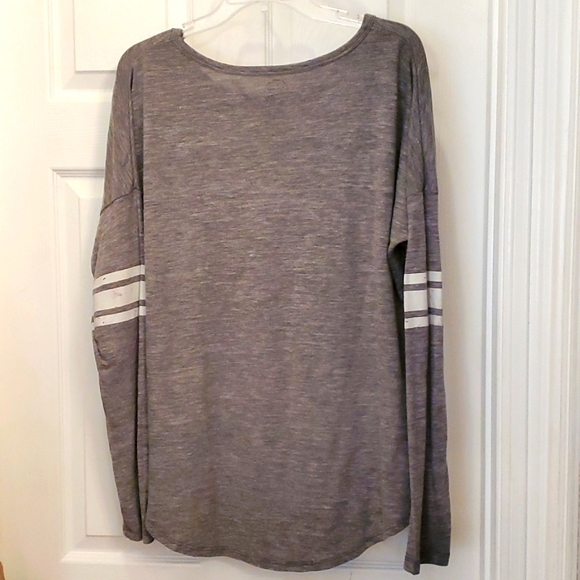 NWT '47 TCU Horned Frogs NEPS LS Tee Gray Women's Large - Picture 2 of 3